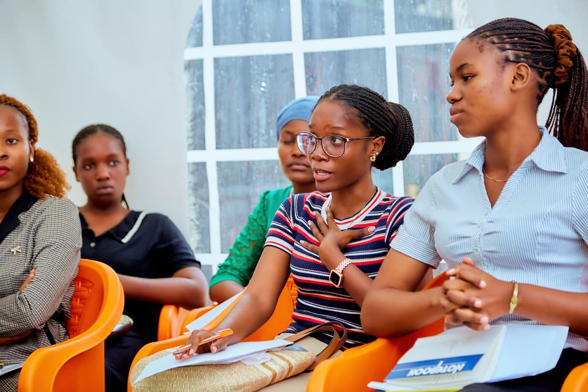 Women supporting each other